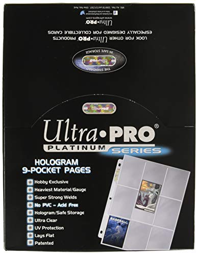 Ultra Pro 9-Pocket Trading Card Pages - Platinum. 