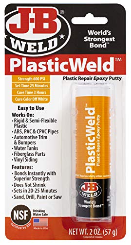 J-B Weld 8237 PlasticWeld Plastic Repair Epoxy. 
