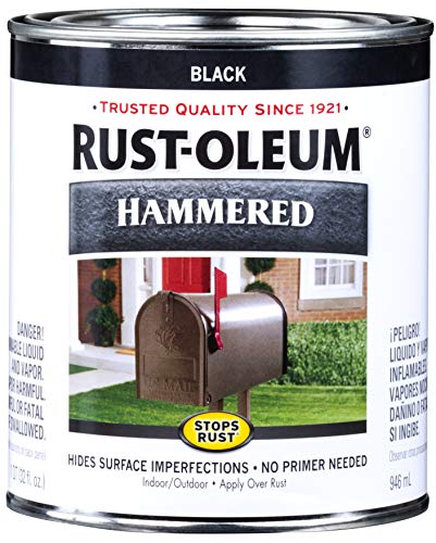 Rust-Oleum 7215502 Hammered Metal Finish, Black. 