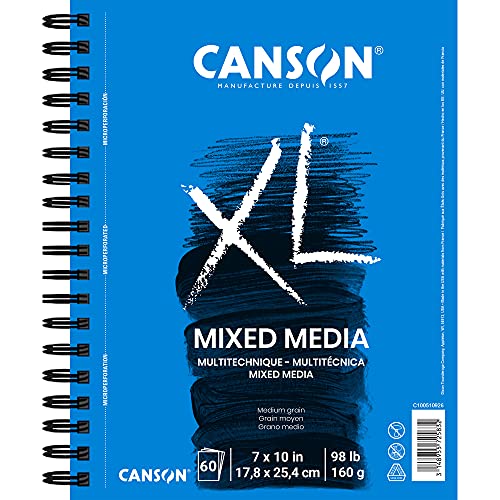 Canson 100510926 XL Mix Media Paper Pad, 98 Pound. 