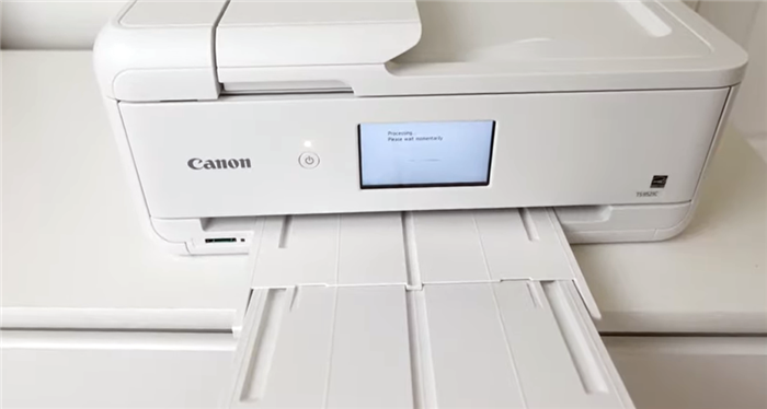 Беспроводной фотопринтер Canon TS9521C All-In-One Wireless Crafting Photo Printer, 12X12 Printing, White, Amazon Dash Replenishment Ready 