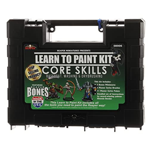 Reaper Miniatures 08906 Learn to Paint Kit Core. 