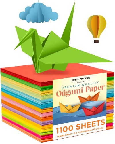 Бумага для оригами - 1100 листов Набор для оригами для детей.