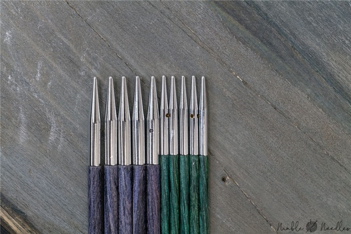 наконечники спиц knitters pride royale - металлические с маленьким отверстием