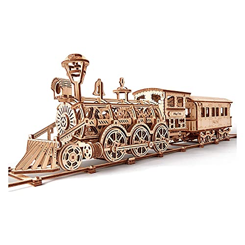 Wood Trick Деревянный набор игрушечных поездов с железной дорогой -. 
