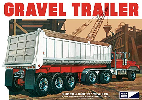 MPC 1:25 Scale Axle Gravel Trailer Model Kit. 