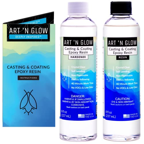 Art 'N Glow Clear Casting and Coating Epoxy. 