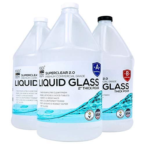 Deep Pour Epoxy Resin Kit Liquid Glass Casting. 