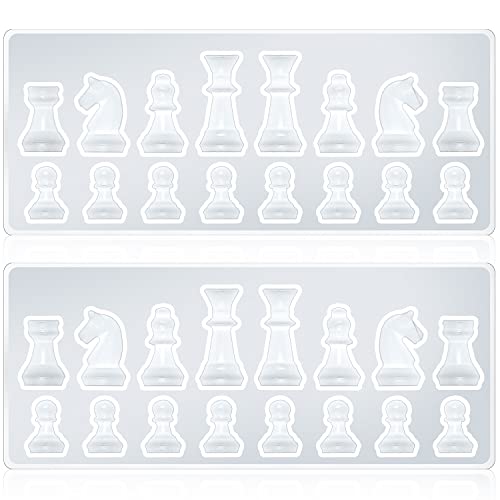 2 куска шахматы силиконовые формы эпоксидной смолы ремесла. 