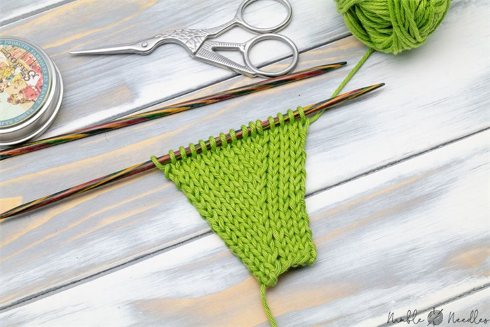 kll knit left loop - почти невидимая прибавка для шва stockinette stitch