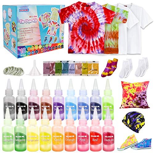 Meland Tie Dye Kit - 18 цветов DIY Tie Dye Set. 