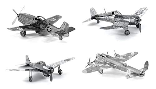 Набор из 4 моделей самолетов Metal Earth 3D Laser Cut Plane Models. 