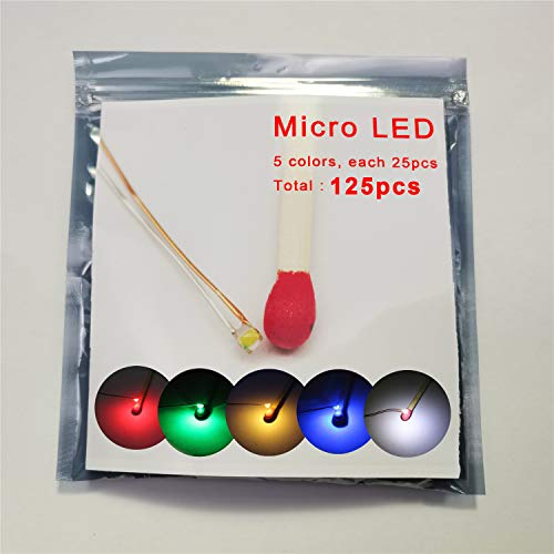 125pcs Pre-soldered Micro Litz Wired Leads Mix SMD. 