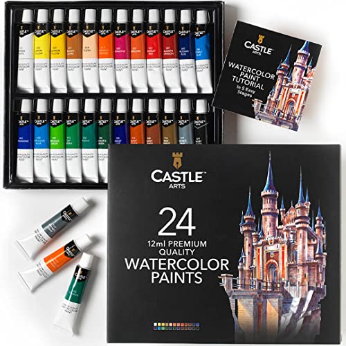 Castle Art Supplies 24 x 12ml Акварельные краски. 